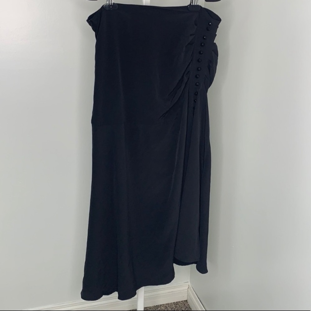 Urban Planet Flared Button Detail Midi Skirt